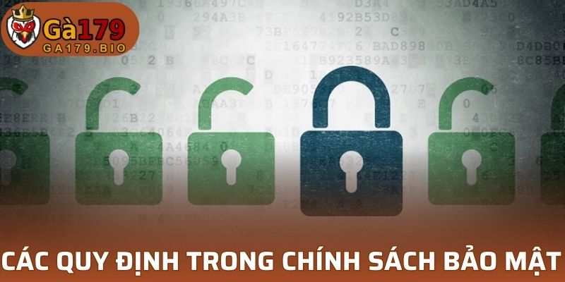Những quy định trong chính sách bảo mật  